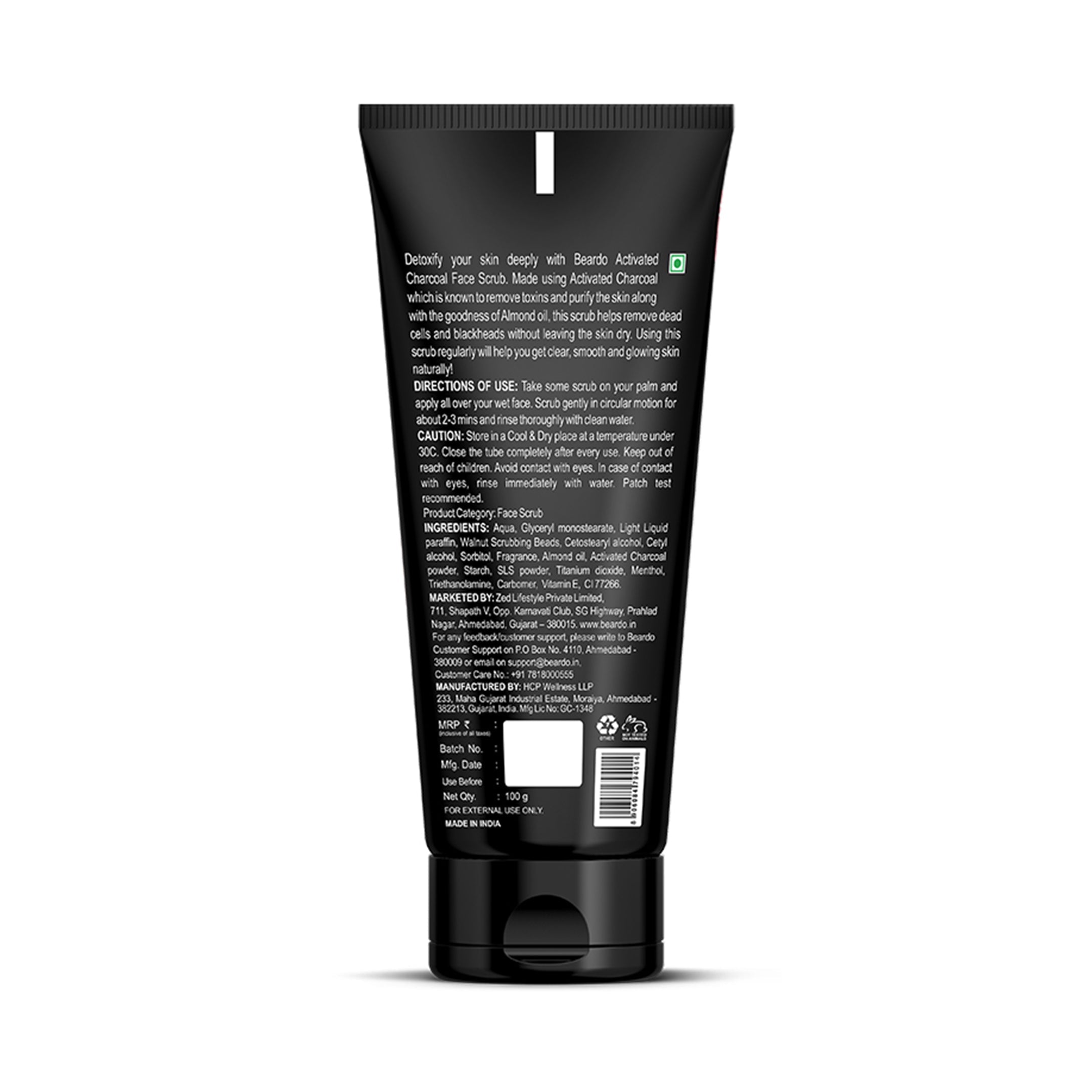 Beardo Charcoal Face Scrub 100g