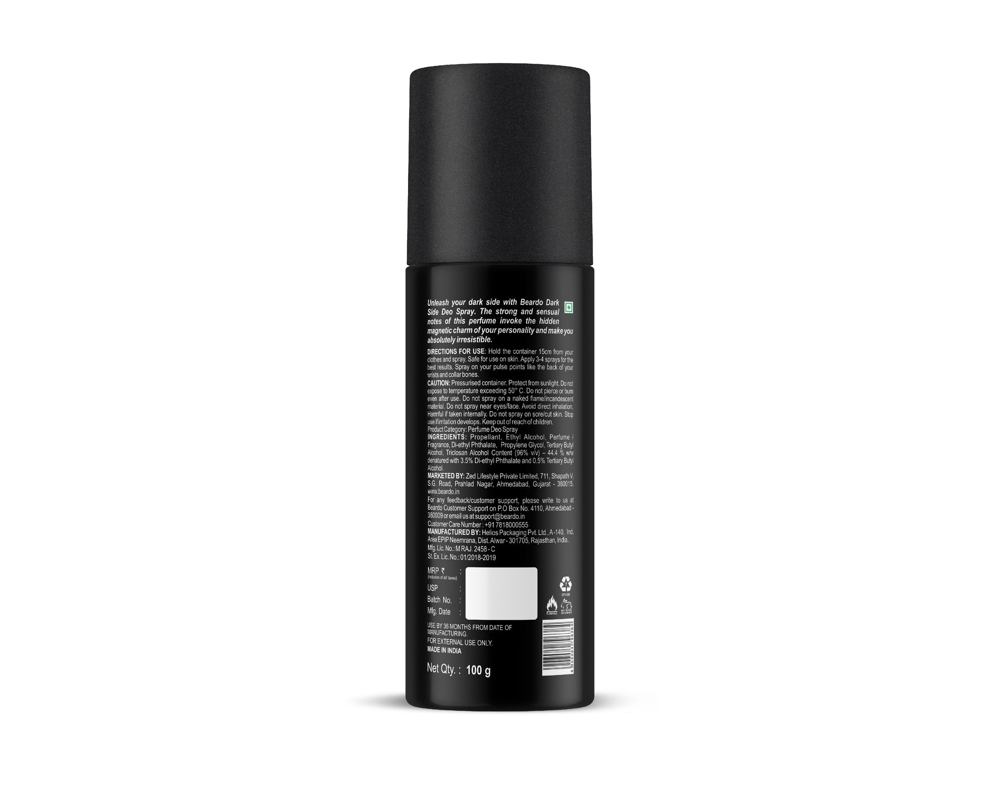 Beardo Dark Side Deo Spray