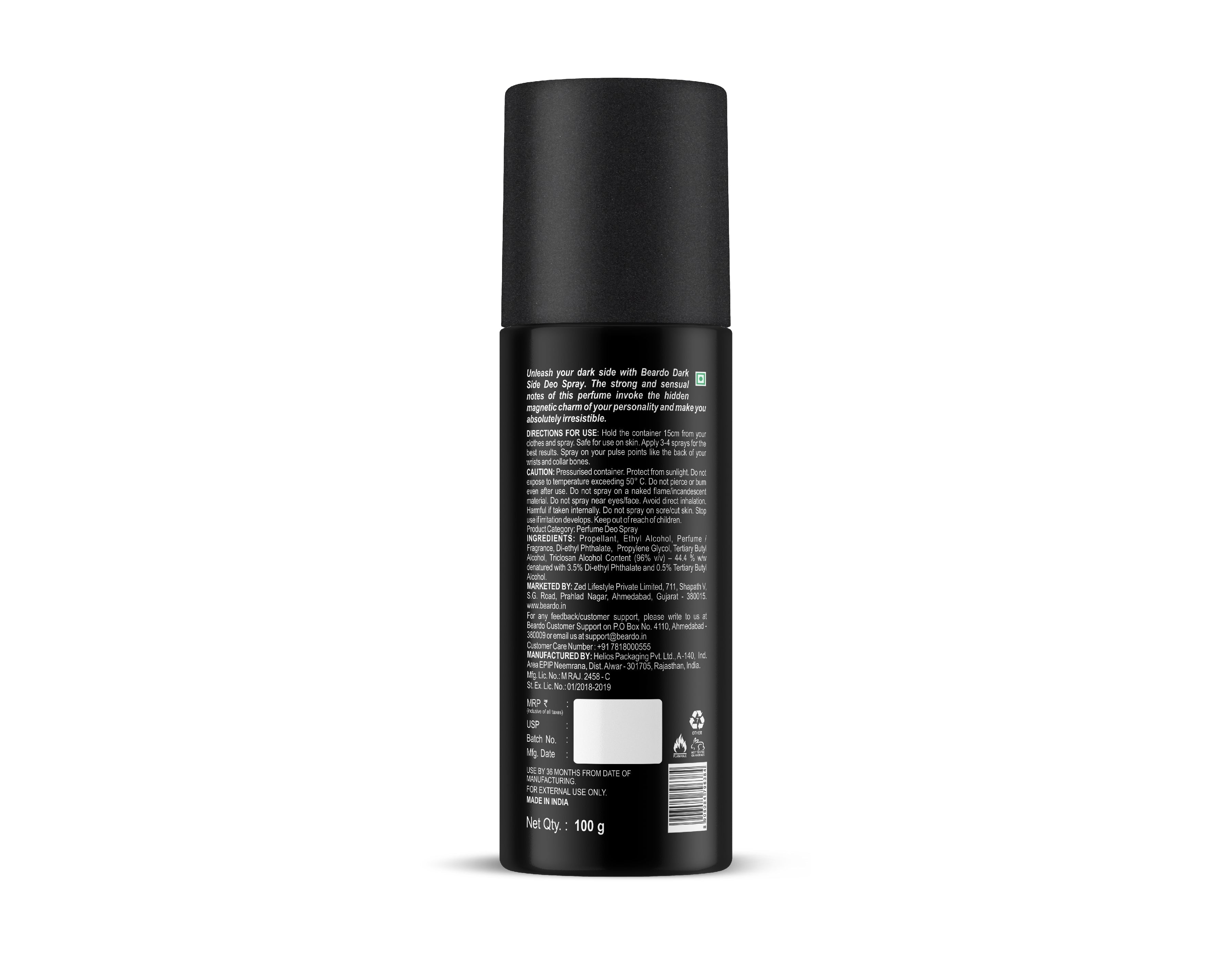 Beardo Dark Side Deo Spray