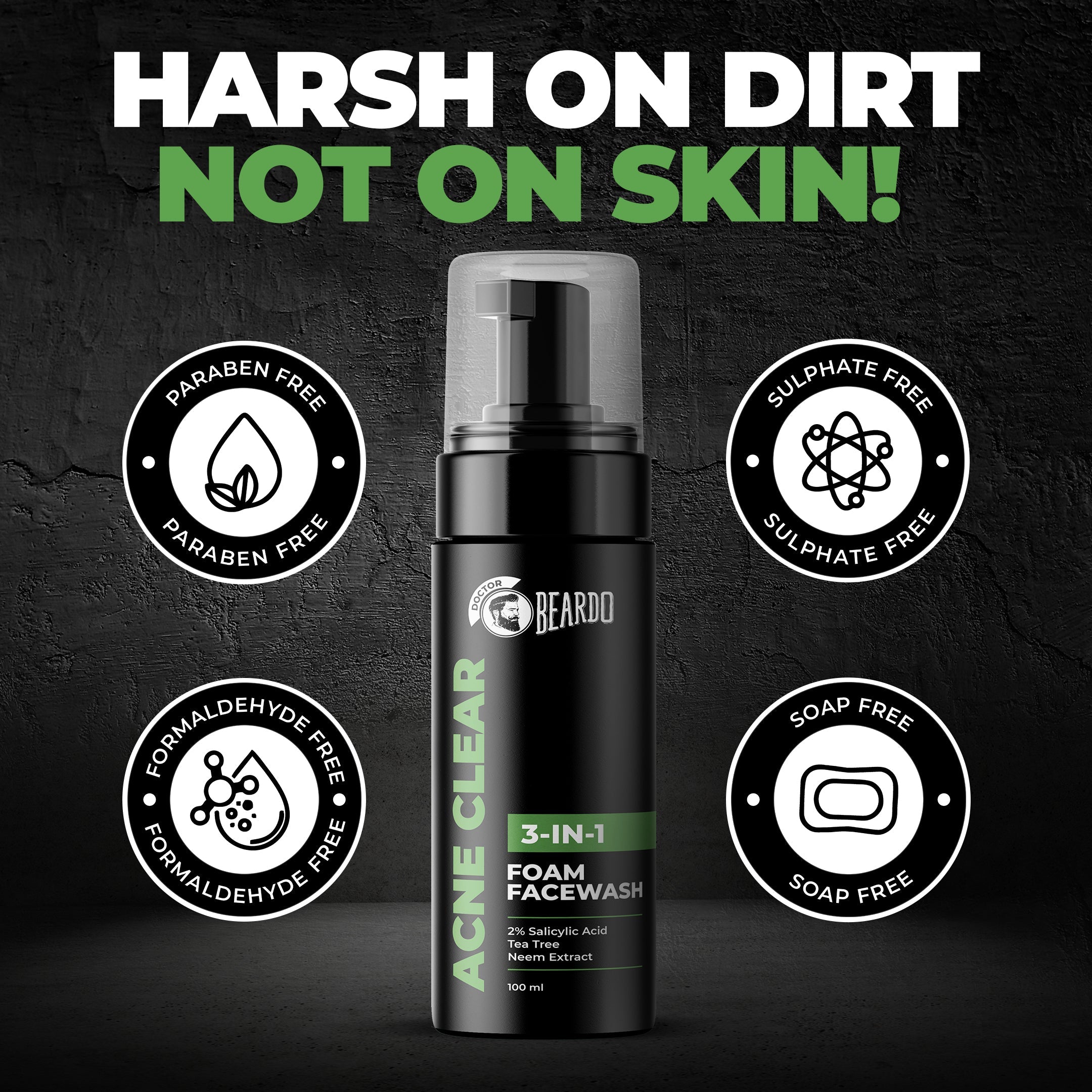 Beardo Acne Clear Face Wash