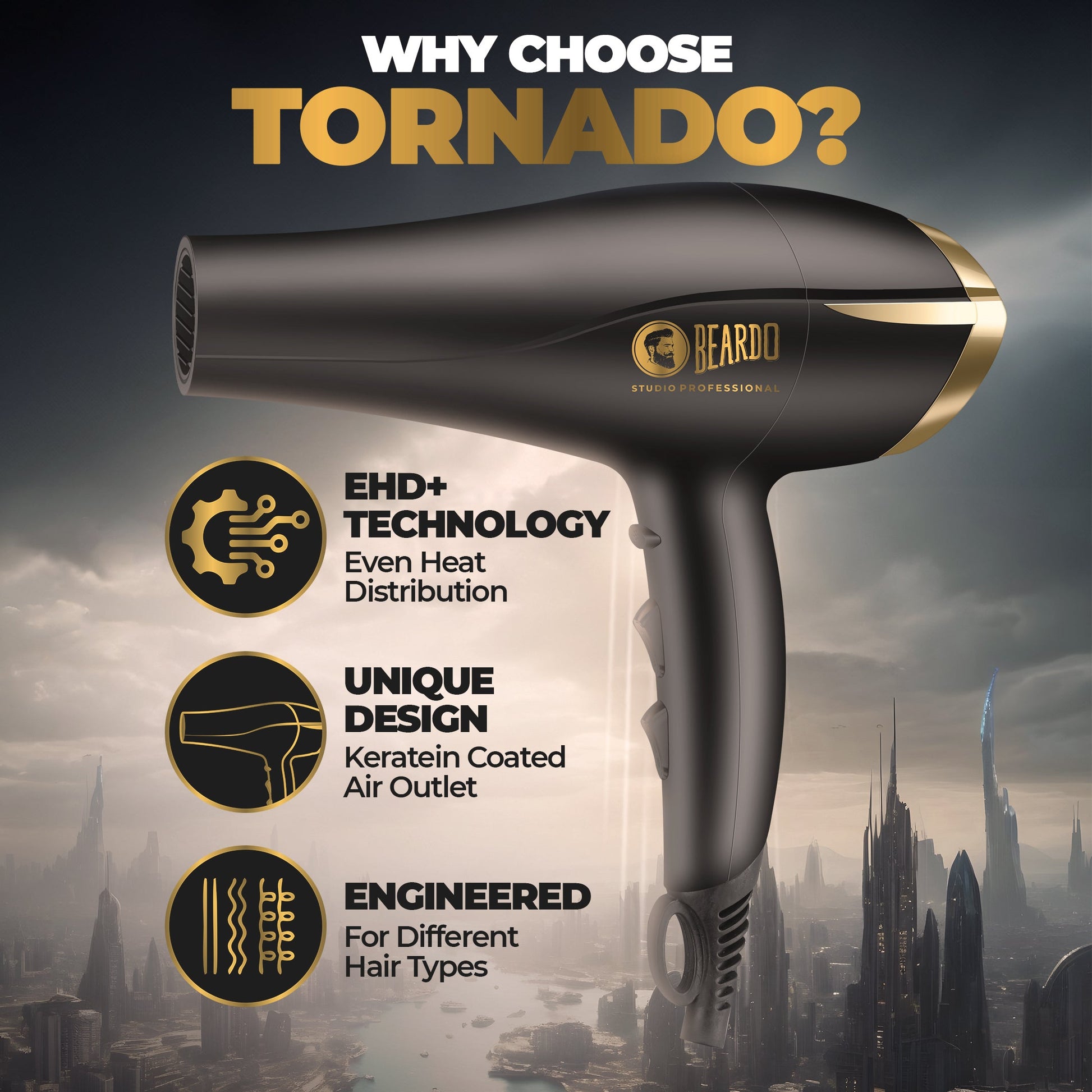 Beardo Studio Tornado Hair Dryer