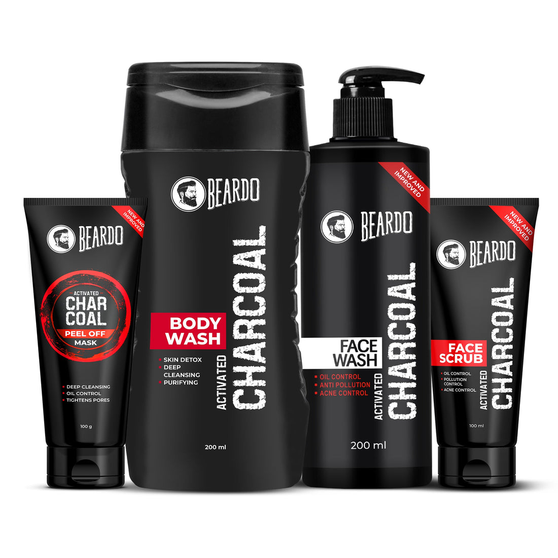Beardo Charcoal Combo