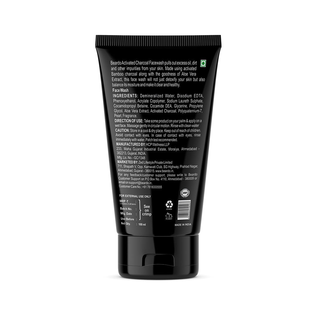 Beardo Charcoal Face & Body Wash Combo