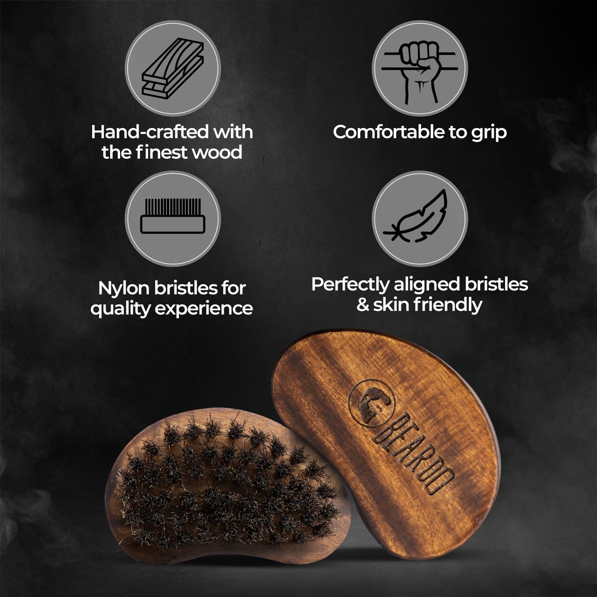 Beardo Premium Boar Bristle Beard Brush