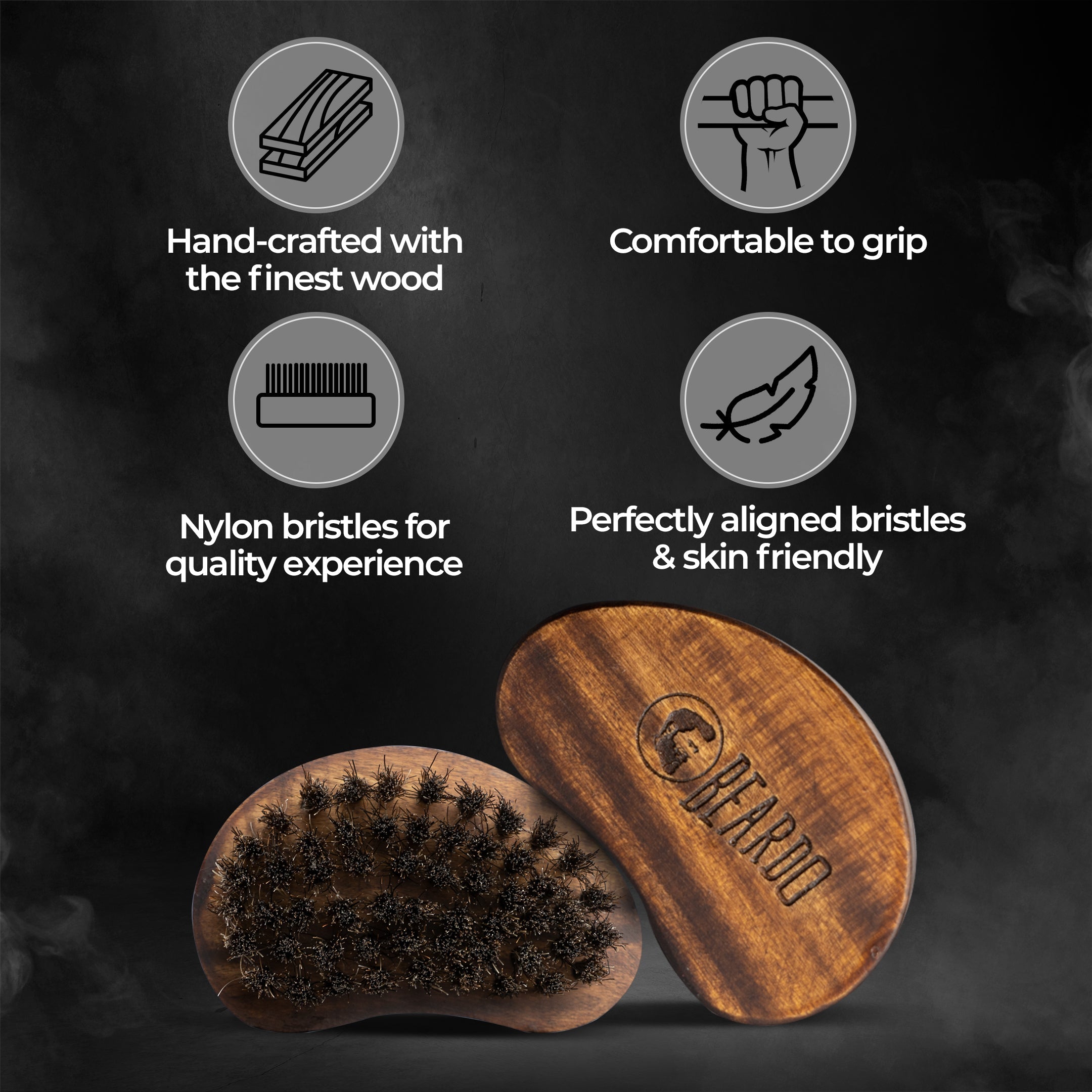 Beardo Premium Boar Bristle Beard Brush