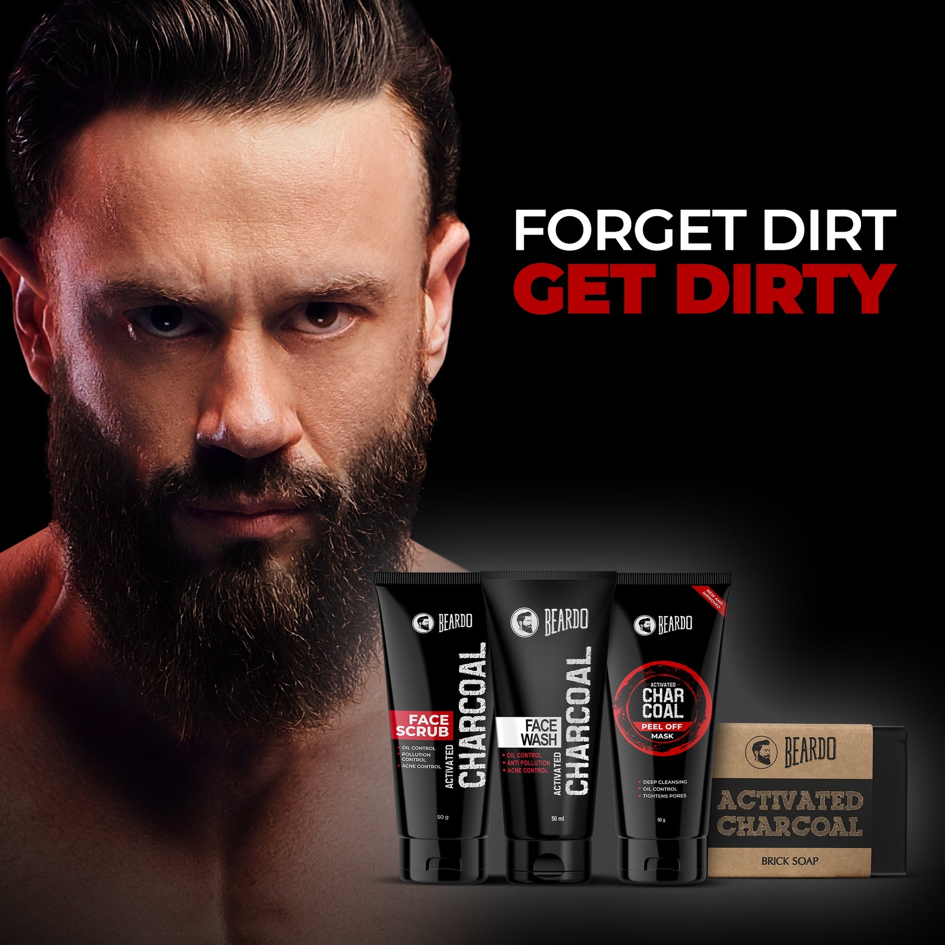 Beardo Charcoal Combo