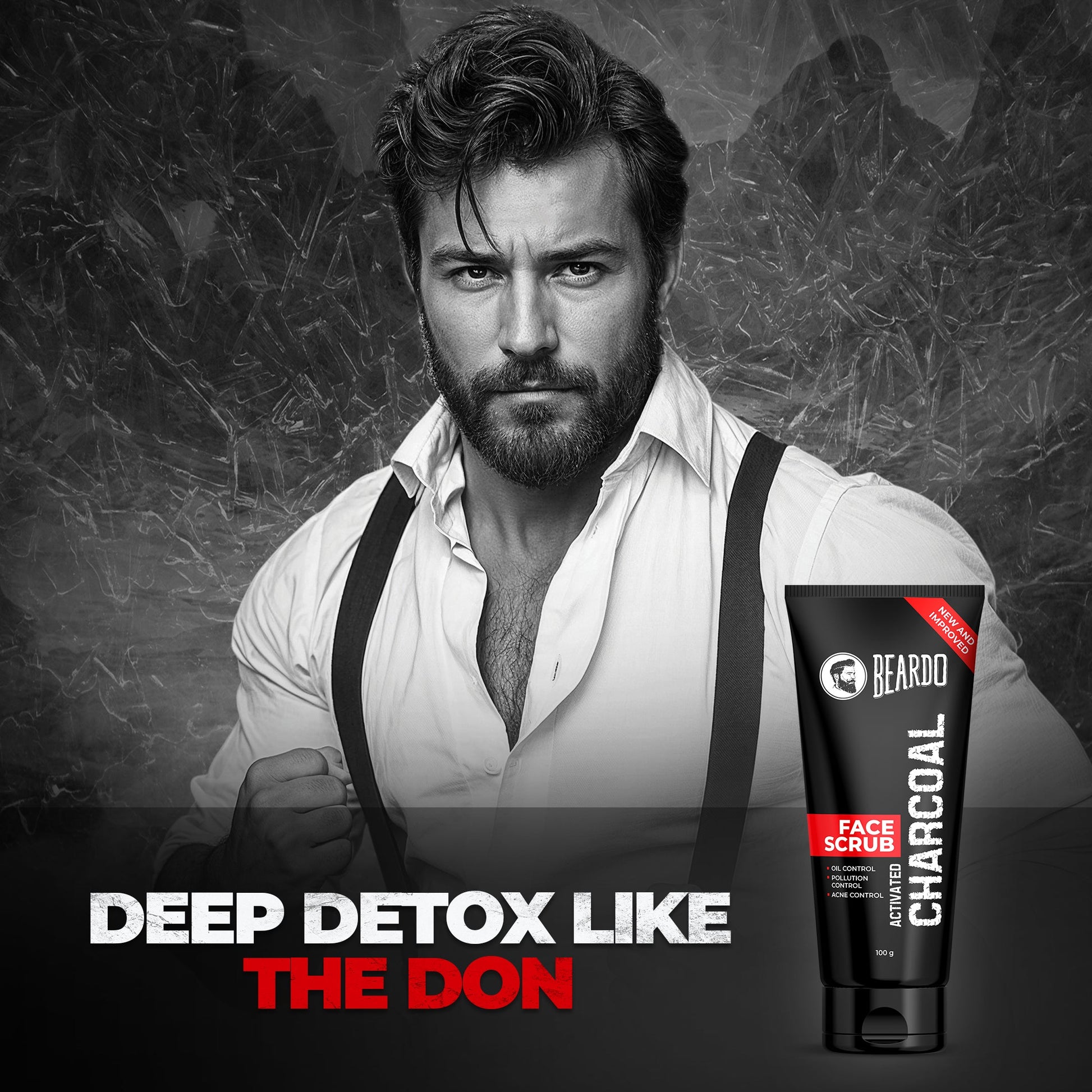 Beardo Charcoal Face Scrub 100g