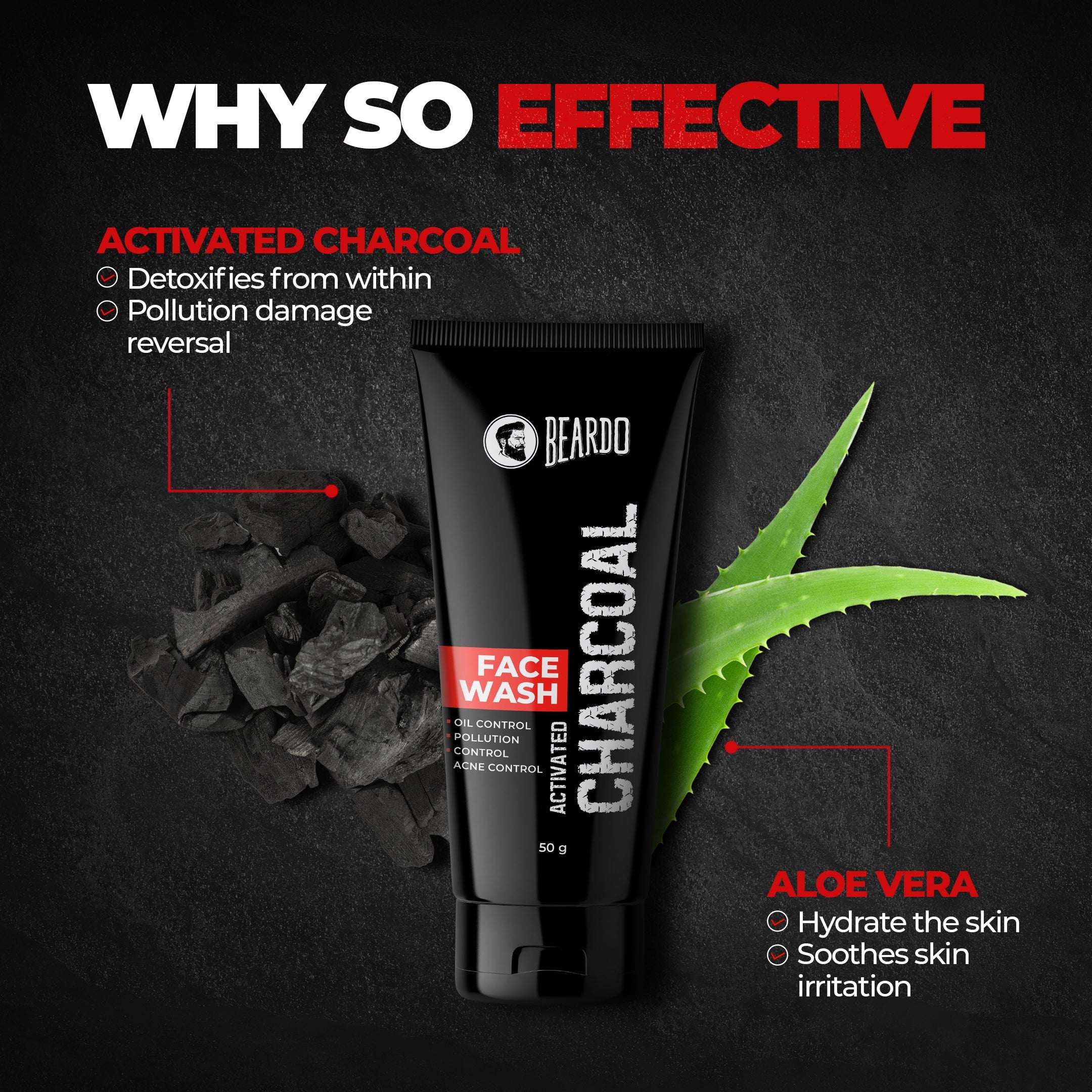 Beardo Charcoal Facewash 50ml