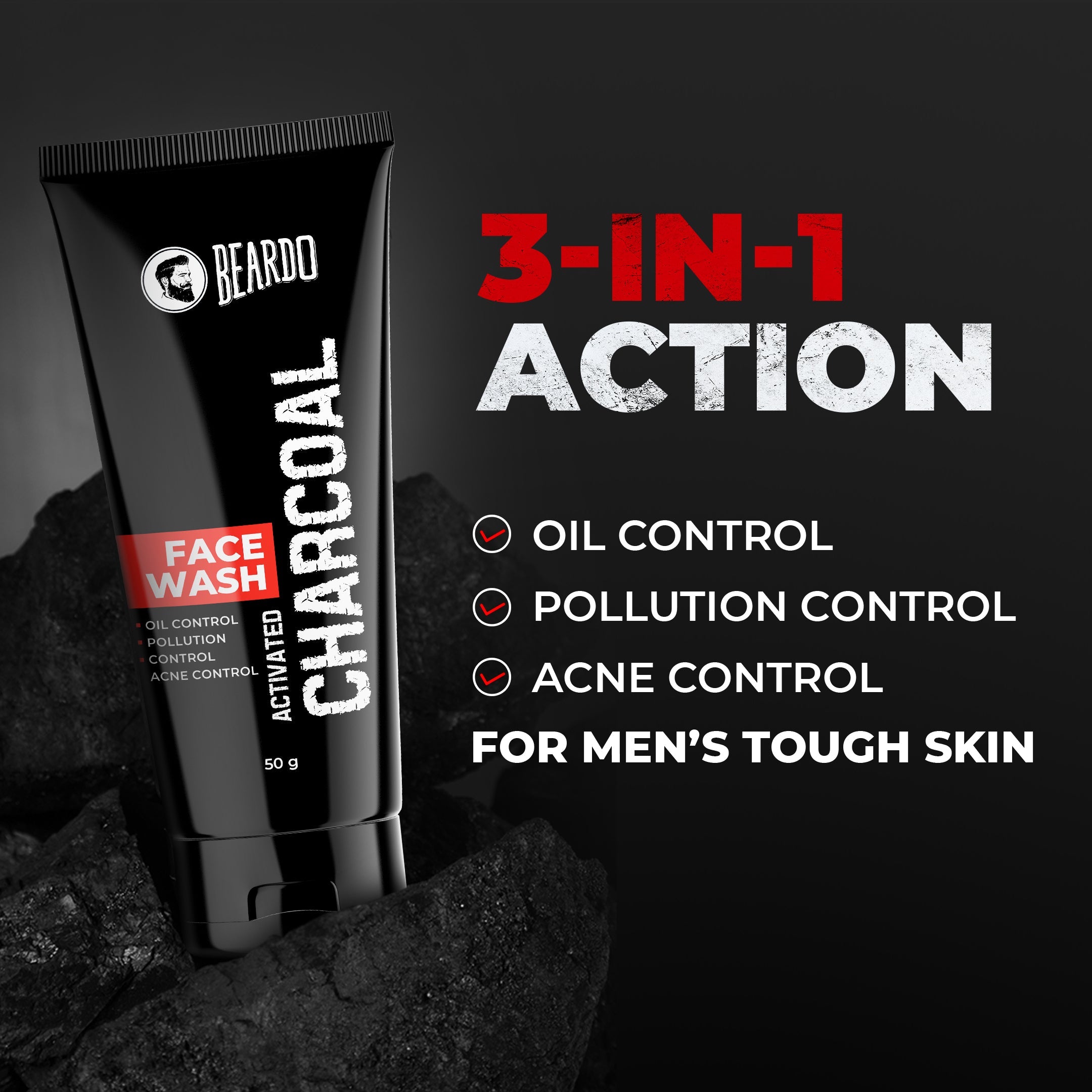 Beardo Charcoal Facewash 50ml