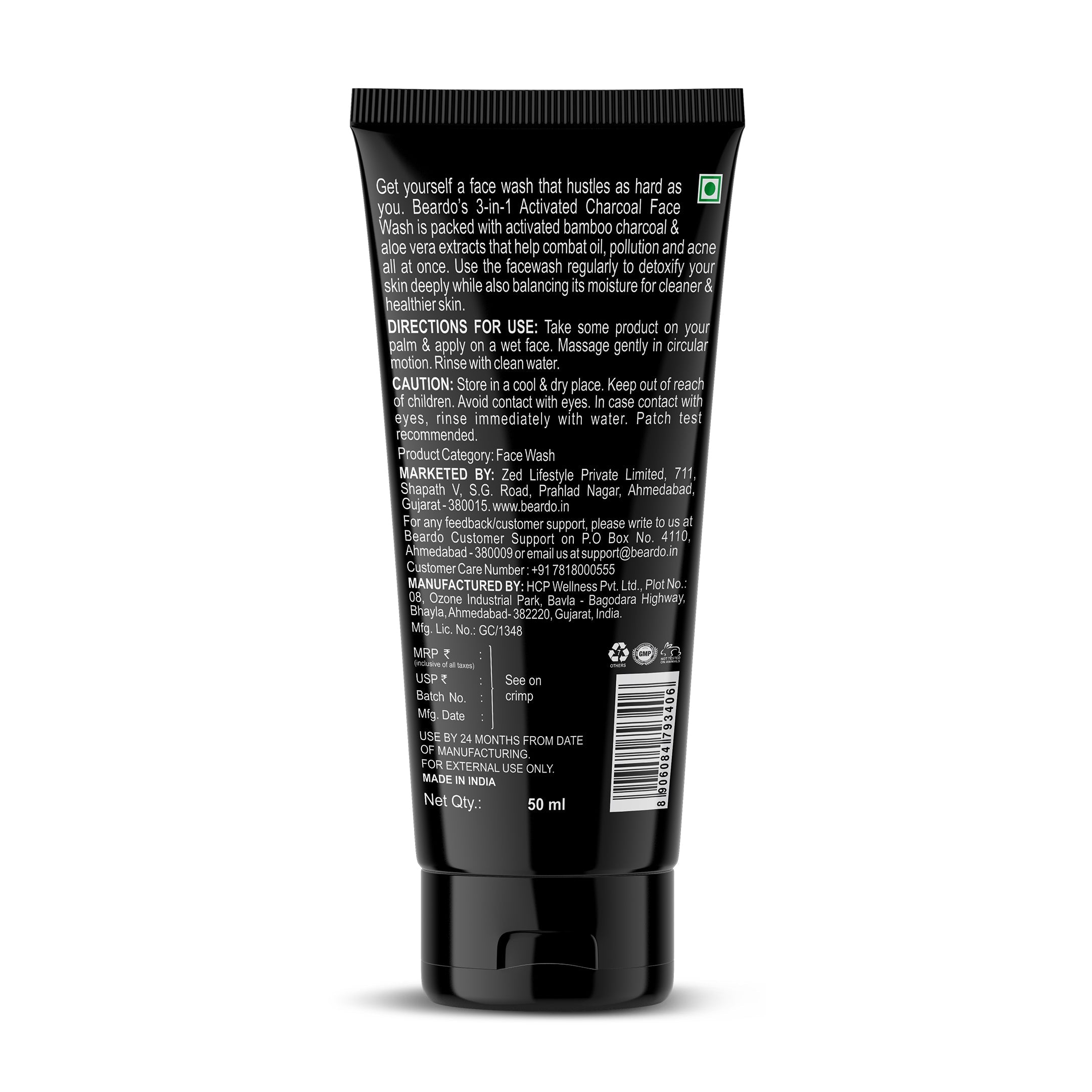 Beardo Charcoal Facewash 50ml