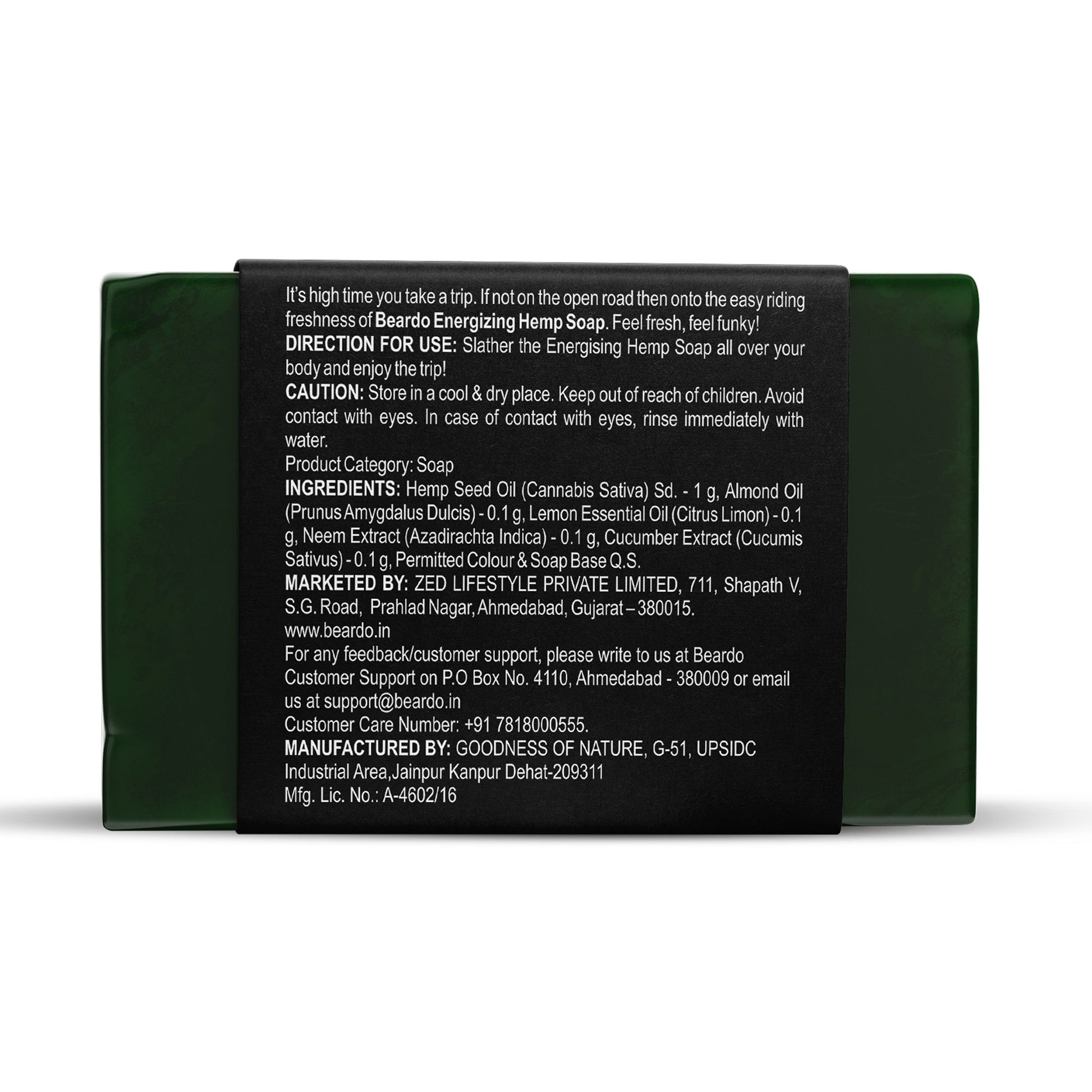 Beardo Energizing Hemp Body Soap