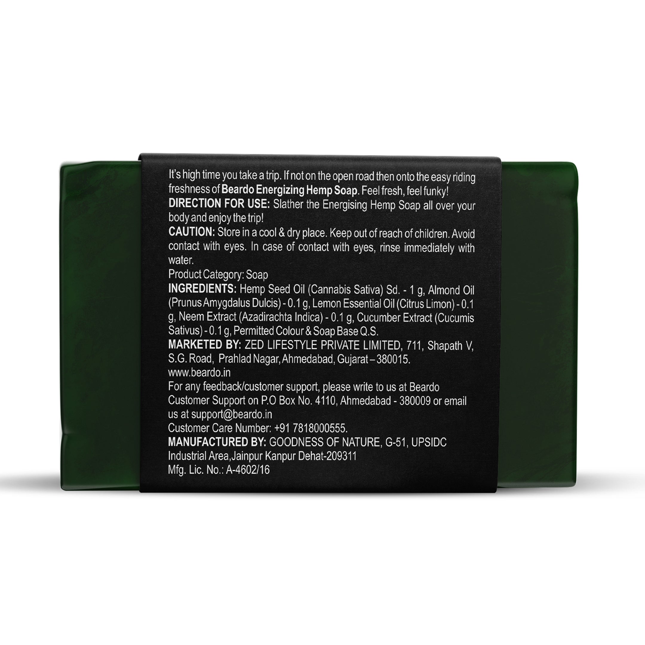 Beardo Energizing Hemp Body Soap