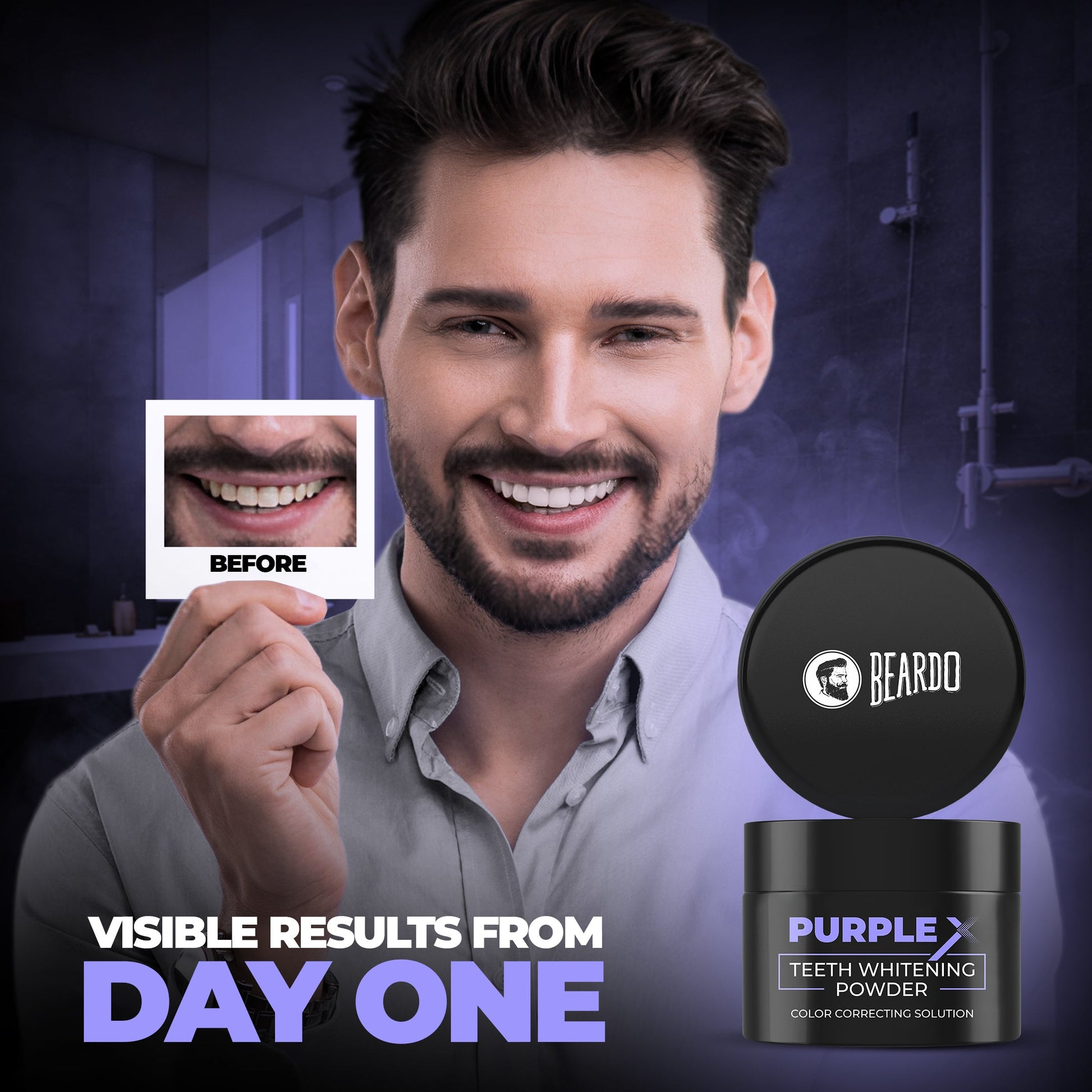 Beardo Purple X Teeth Whitening 50g