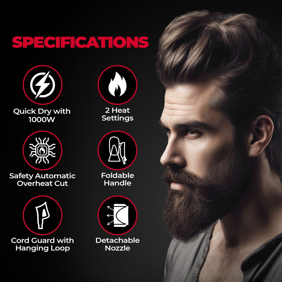 Beardo Style Cannon Hair Dryer