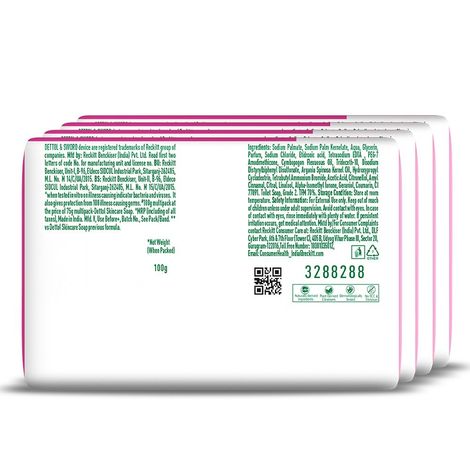 Dettol Skincare Moisturising Beauty Bathing Soap, Argan Oil, 4-Pack