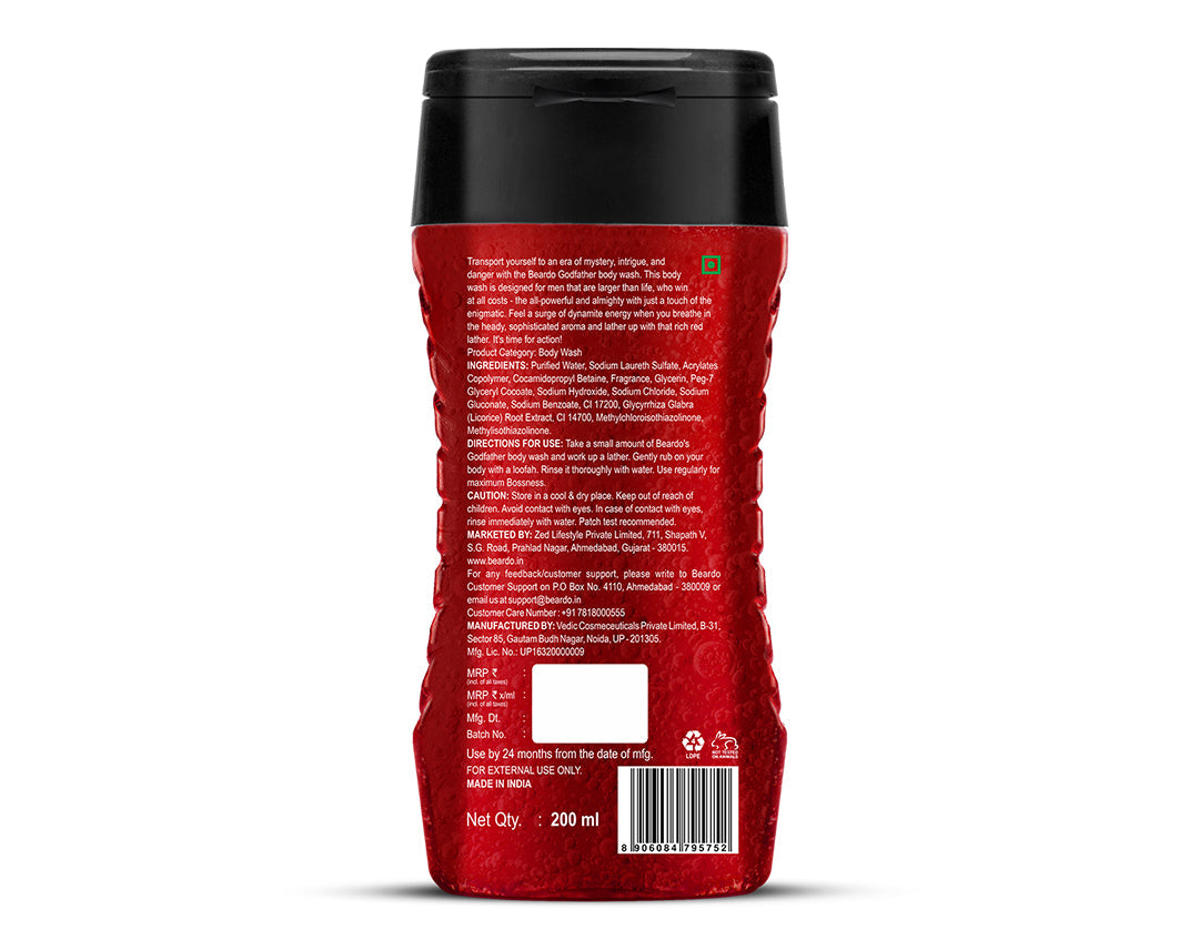 Beardo Godfather Body Wash 200ml