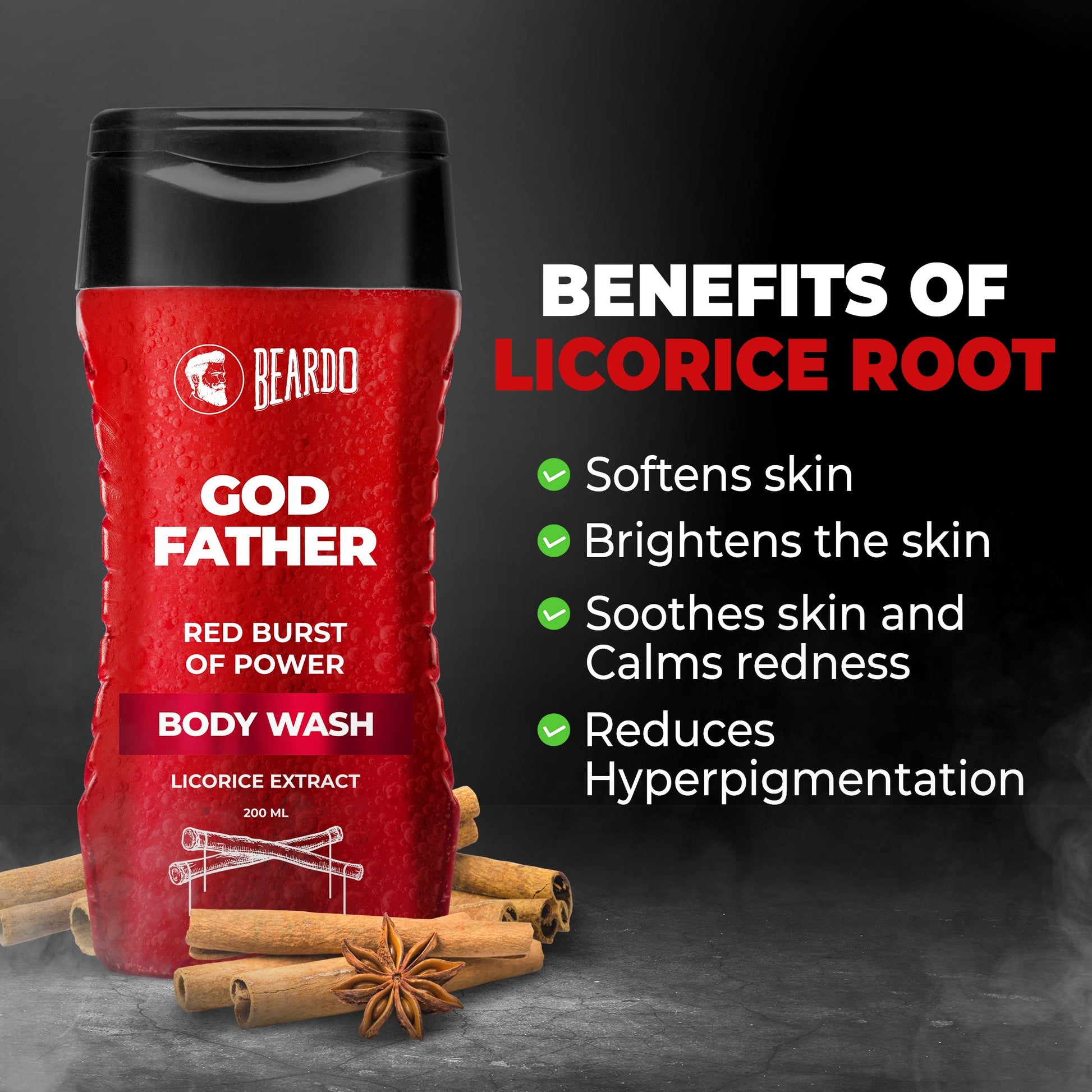 Beardo Godfather Body Wash 200ml