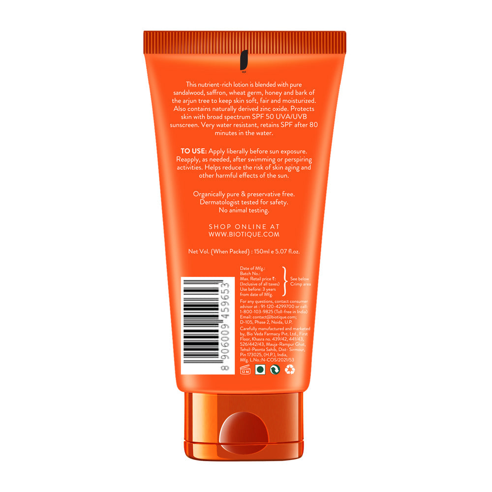 Sandalwood Sunscreen Lotion SPF 50