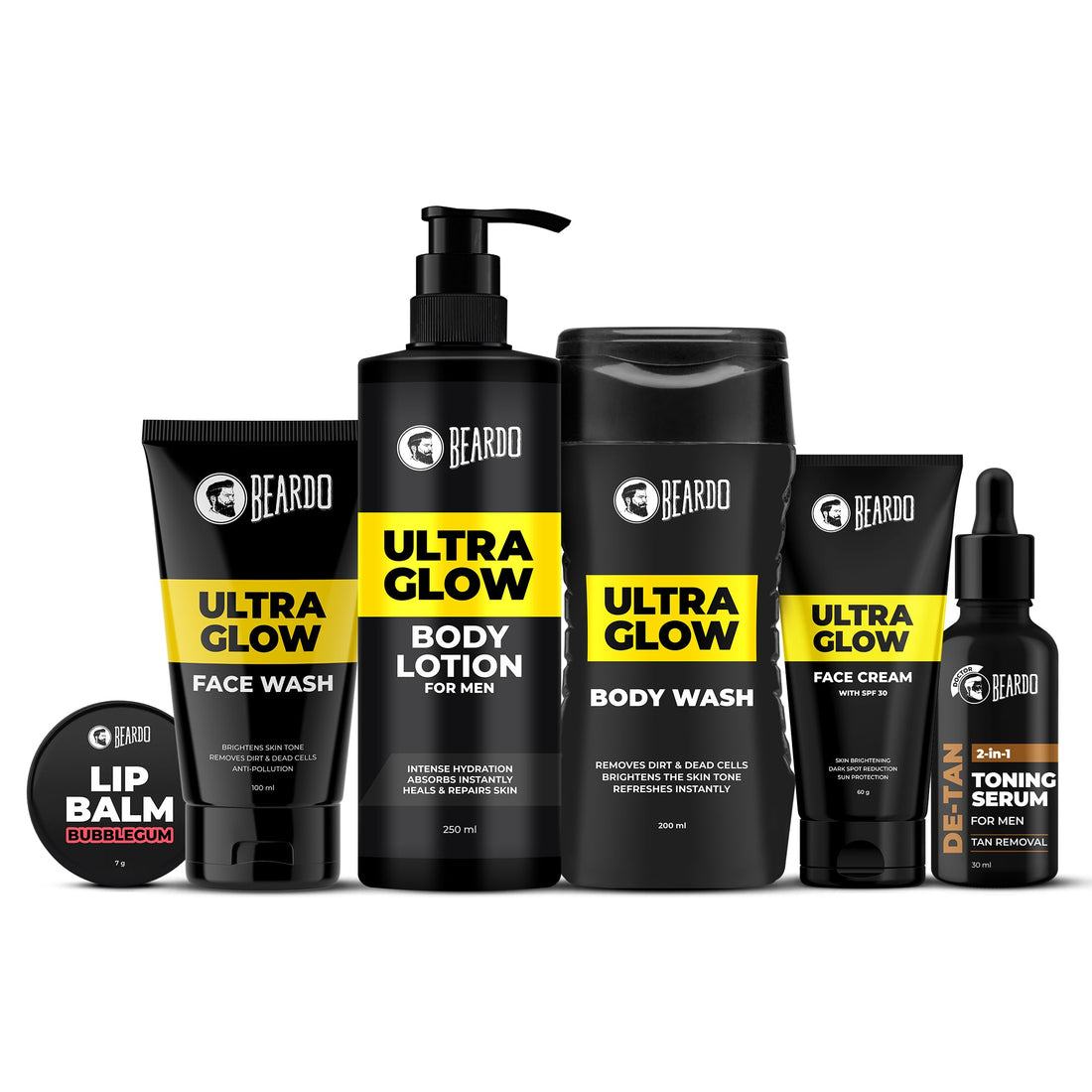 Beardo Head to Toe Glow Combo Set