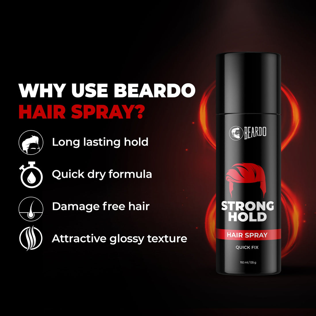 Beardo Strong Hold Hair Spray
