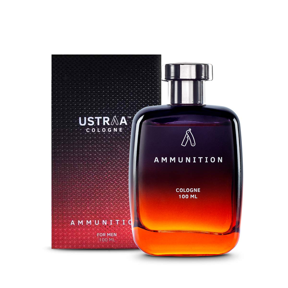 Ustraa Scuba & Ammunition Men's Cologne Duo: Fresh Deep-Sea & Bold Masculine Fragrance Bundle 2x100ml