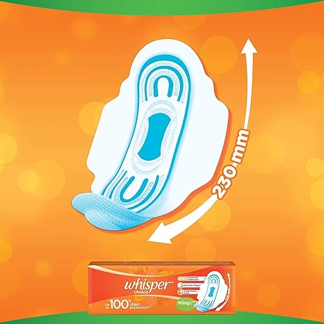 Whisper Choice Extra Long Sanitary Pads XL 6 Count for Reliable Protection