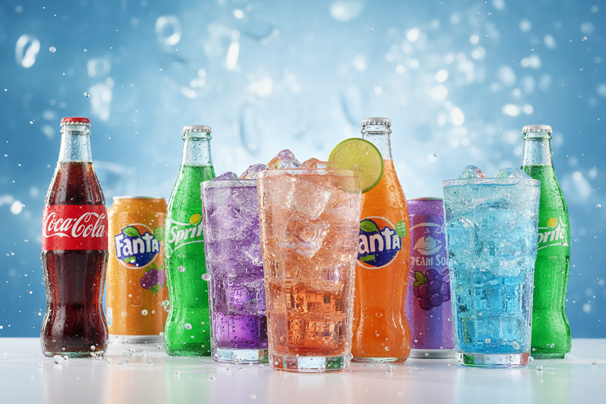 Image of coke and carbonated drinks