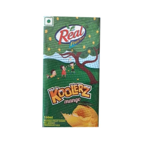 Koolerz Real Mango Fruit Juice Drink, 160ml Handy Tetra Pak, No Added Preservatives