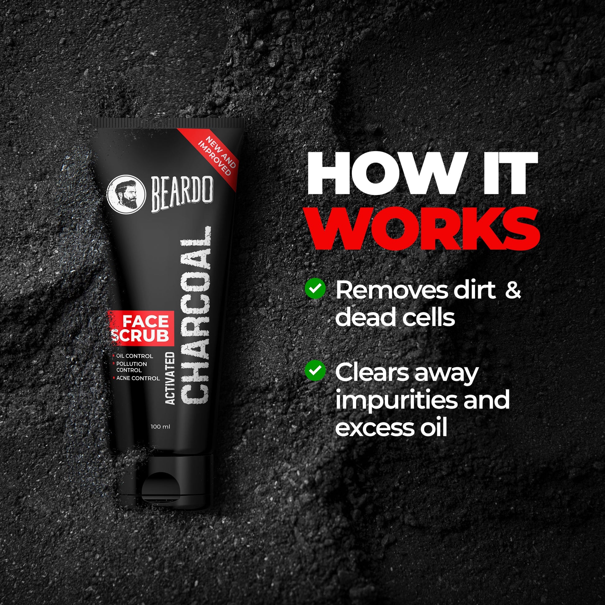 Beardo Charcoal Combo