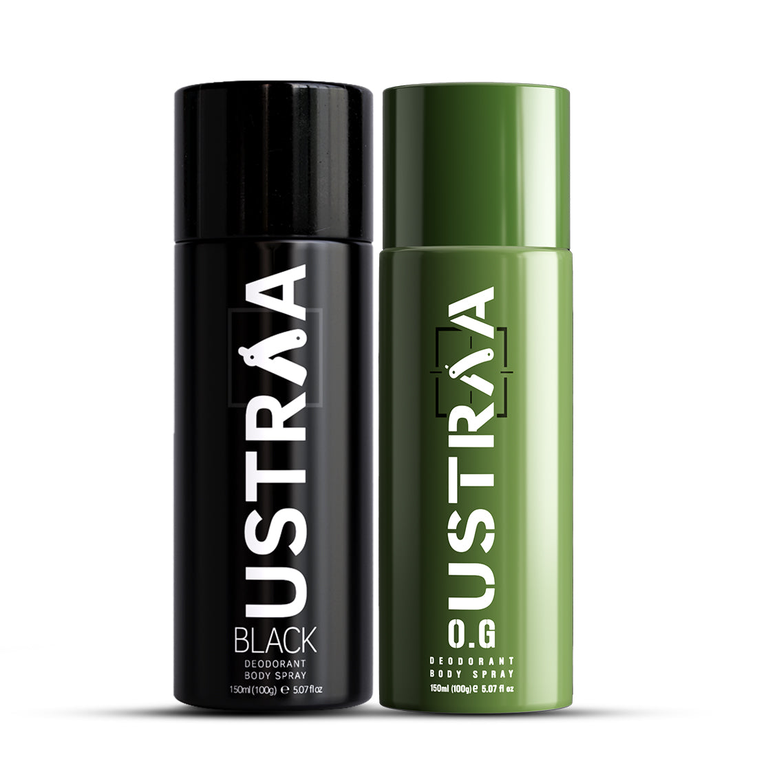 Ustraa O.G. & Black Deodorant Body Spray Combo: Long-Lasting Freshness, Odour Control for Men