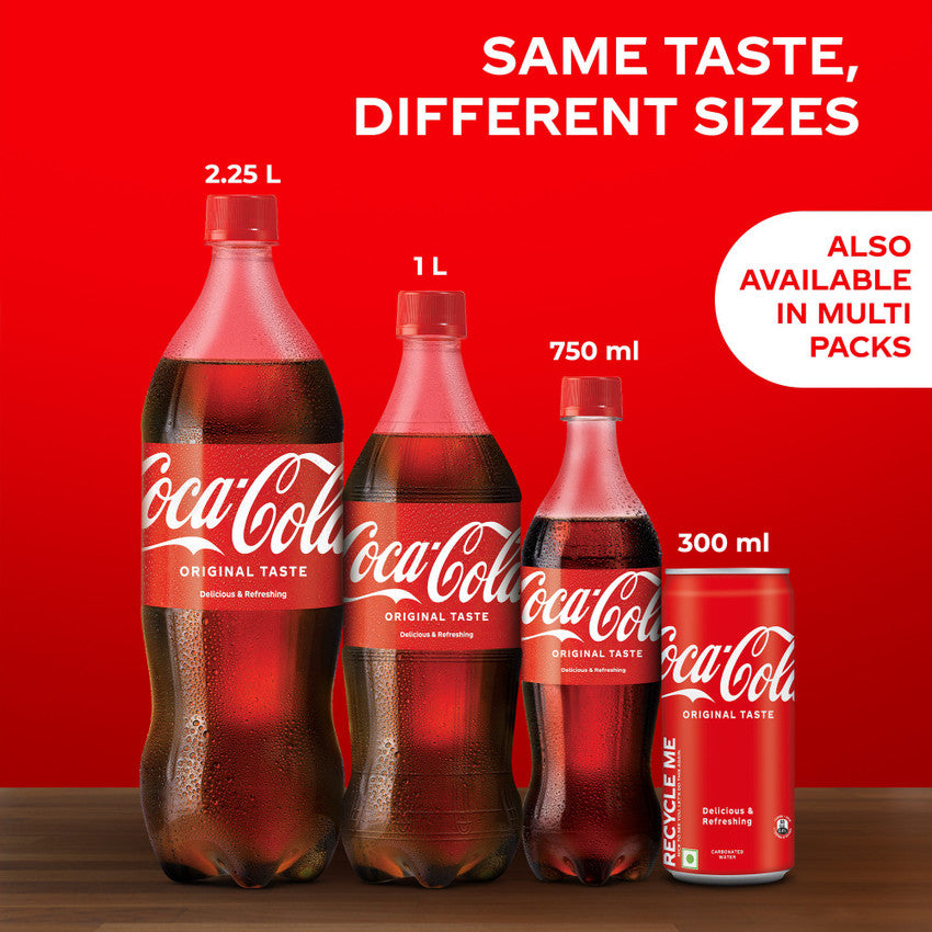 Classic Coca-Cola Original Taste Soft Drink PET Bottle Refreshing Beverage