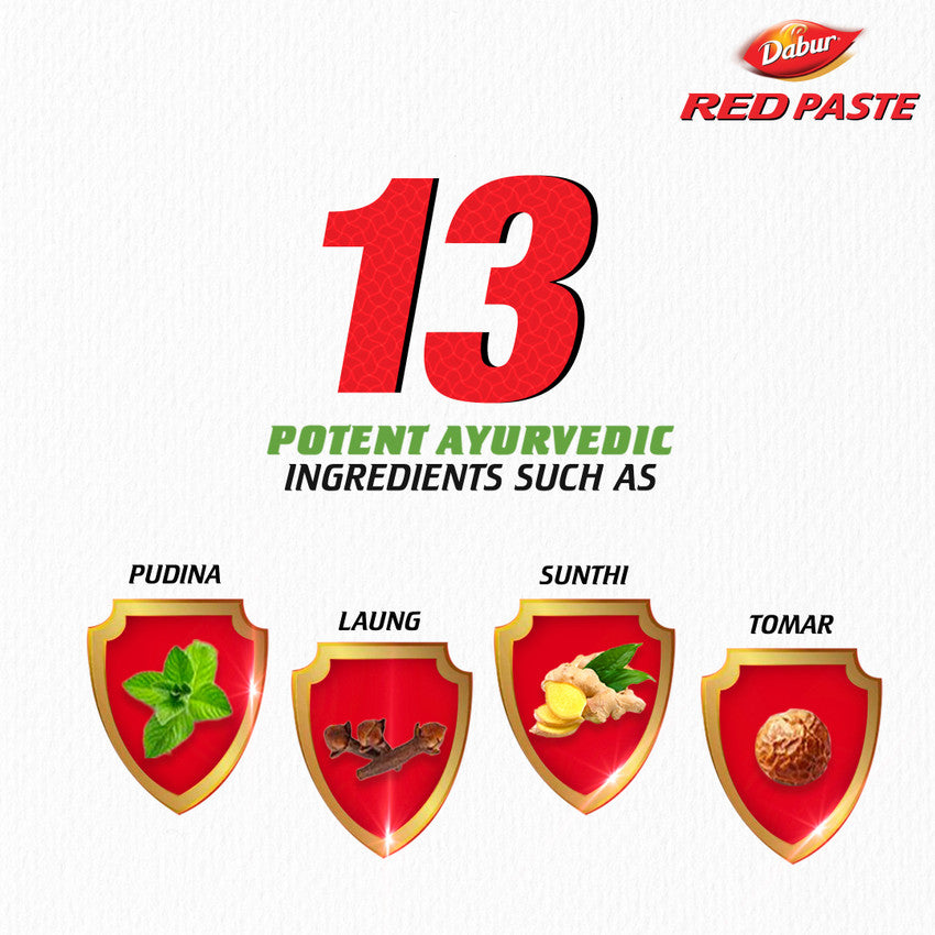 Dabur Red Paste: Family Saver Pack for Fresh Breath & Cavity Protection
