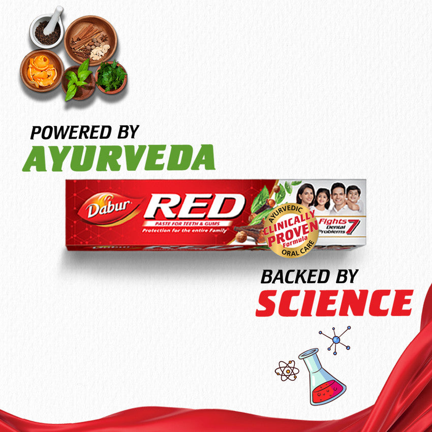 Dabur Red Paste: Family Saver Pack for Fresh Breath & Cavity Protection