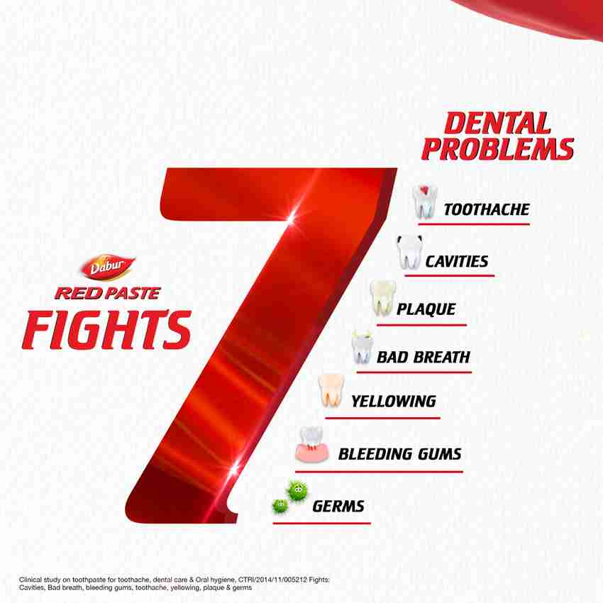 Dabur Red Paste: Family Saver Pack for Fresh Breath & Cavity Protection