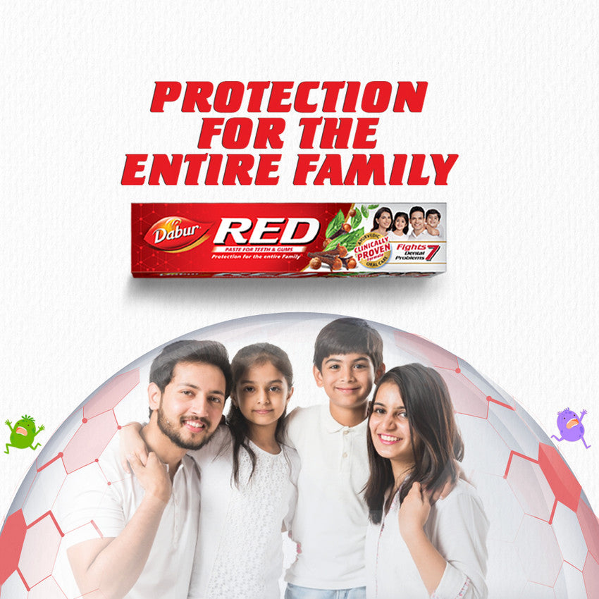 Dabur Red Paste: Family Saver Pack for Fresh Breath & Cavity Protection