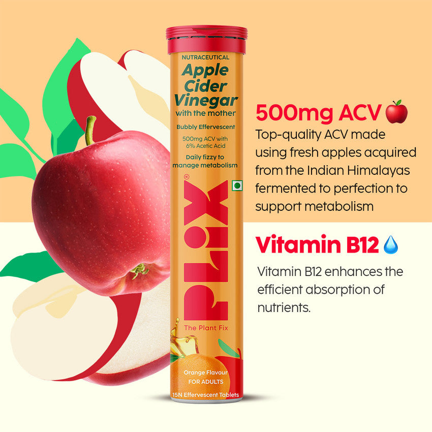 Apple Cider Vinegar 15 Effervescent Tablets