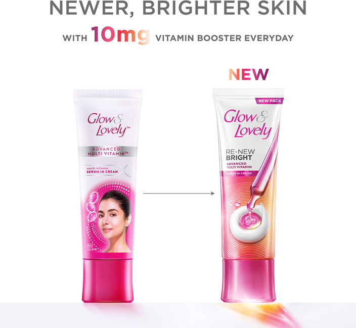 Glow & Lovely Renew Bright Multivitamin Serum Cream for Radiant Skin