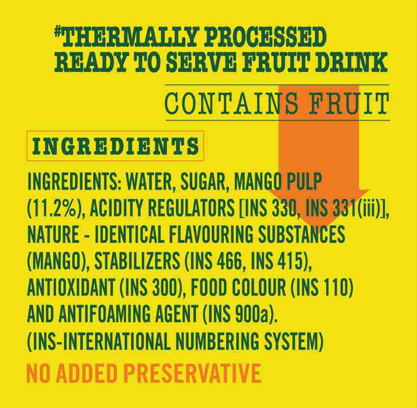 FROOTI Mango Drink 600ml Bottle - Refreshing Tropical Fruit Beverage