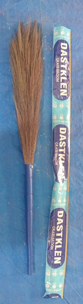 Dastklen Broom Jhadu Plastic Handle Blue