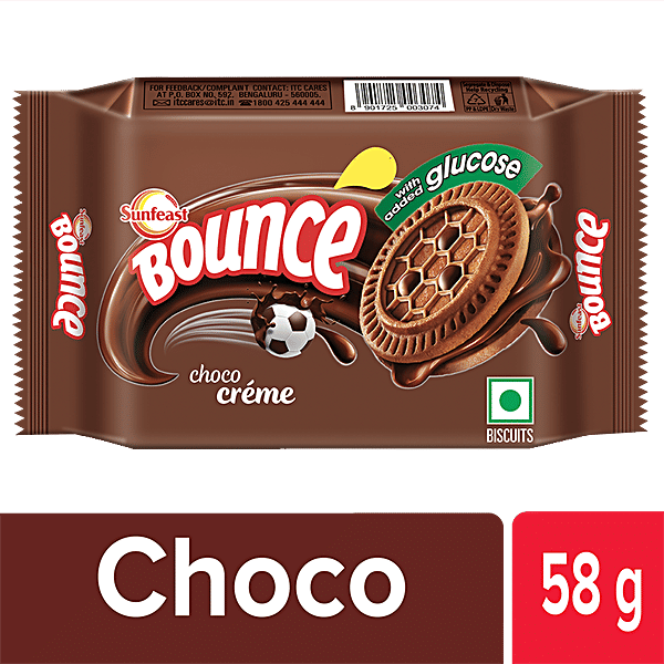 Sunfeast bounce Choco biscuit MRP 9 (Pack of 12)