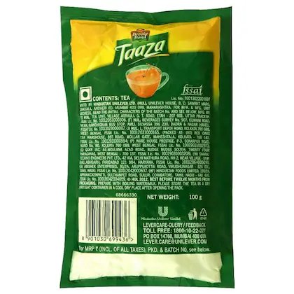 Brooke Bond Taaza Fresh Leaf Tea 90g Strong Refreshing Brew