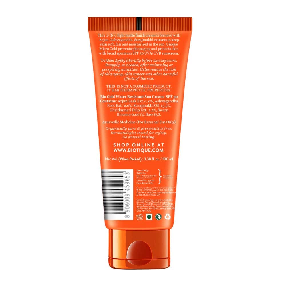 Micro Gold Sunscreen Cream SPF 30