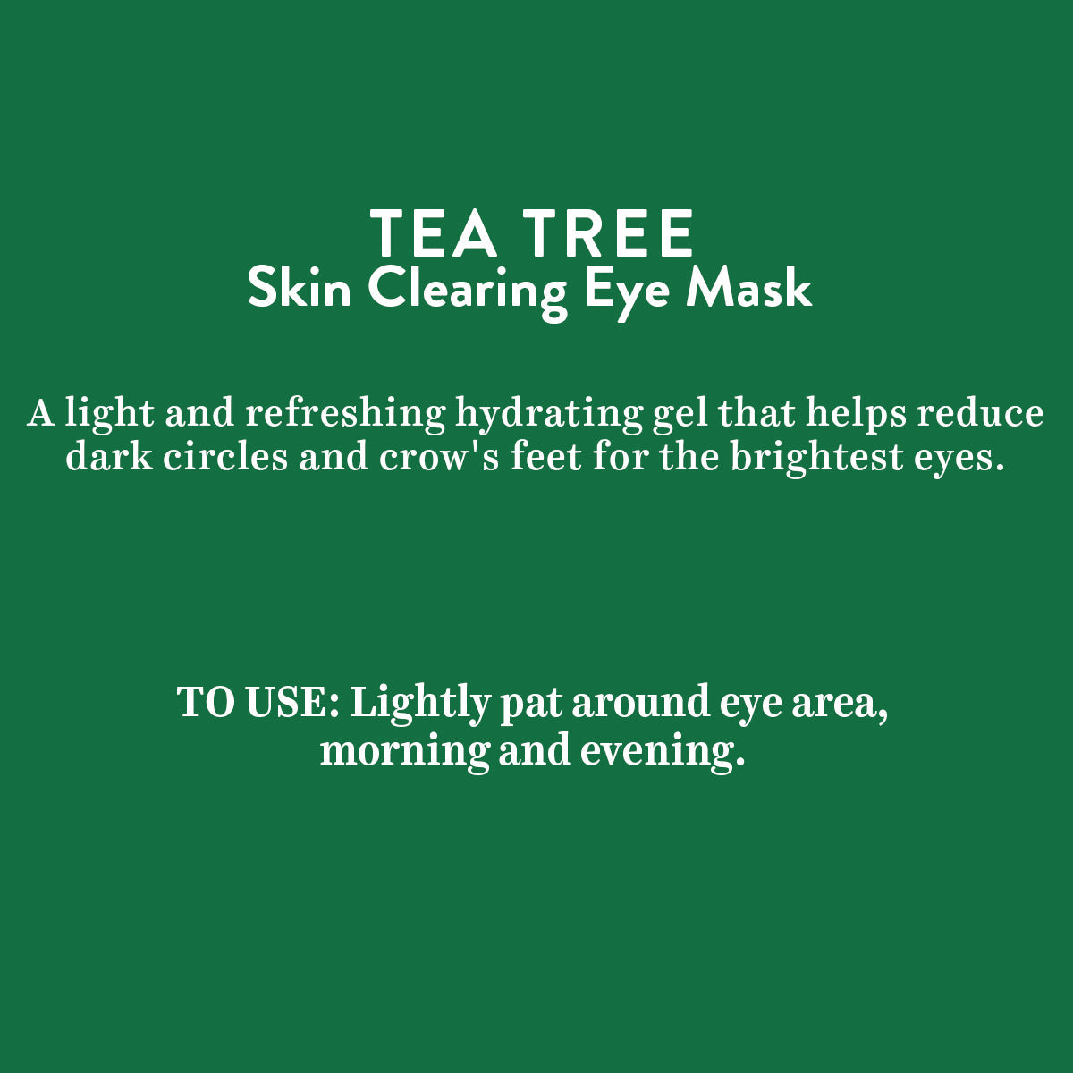 Tea Tree Eye Mask 15gm